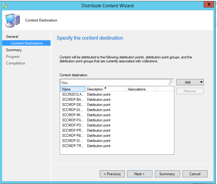distribution point sccm