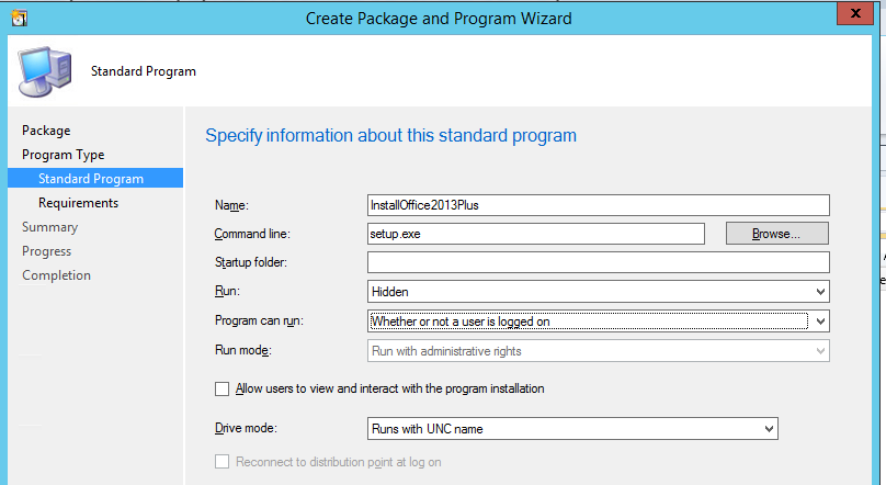 sccm packages 2